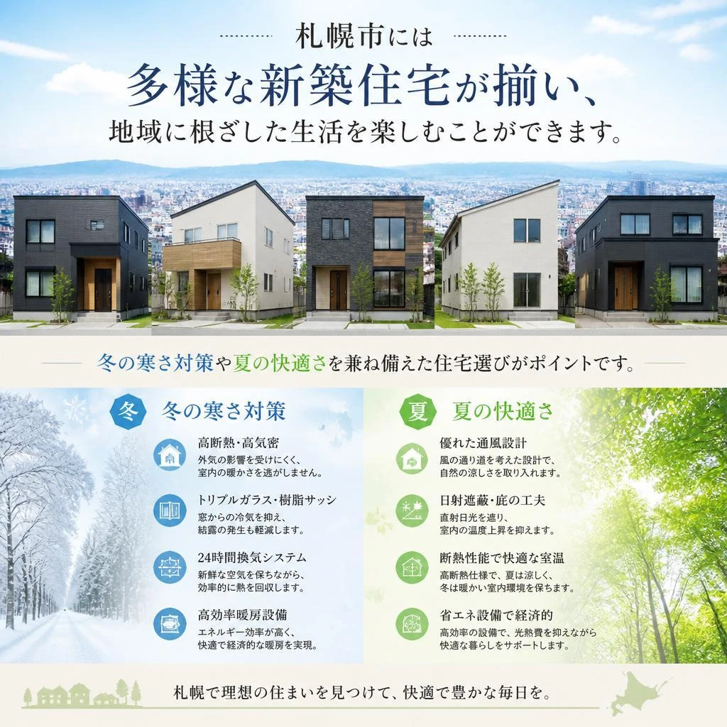 札幌市の新築住宅の魅力