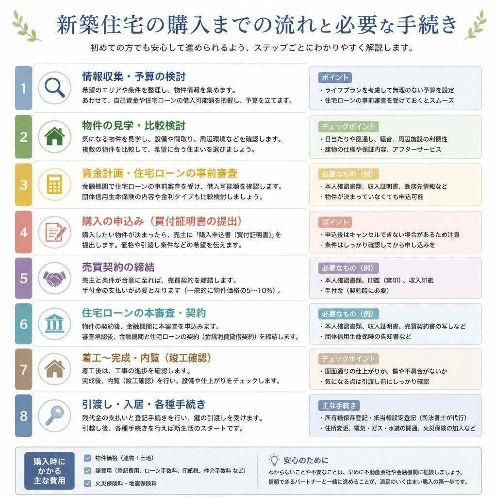 購入ガイド：新築住宅を探すステップ
