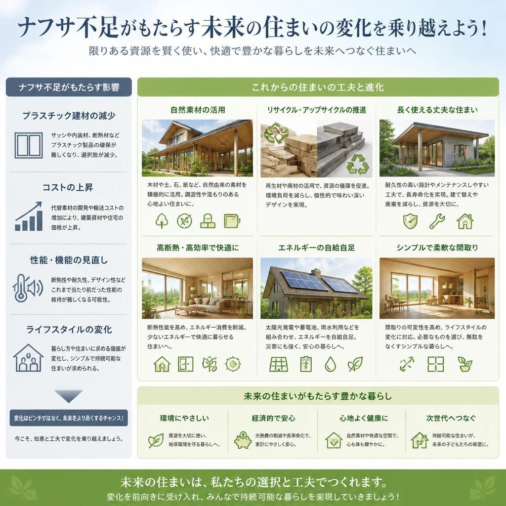 ナフサ不足がもたらす未来の住まいの変化を乗り越えよう！
