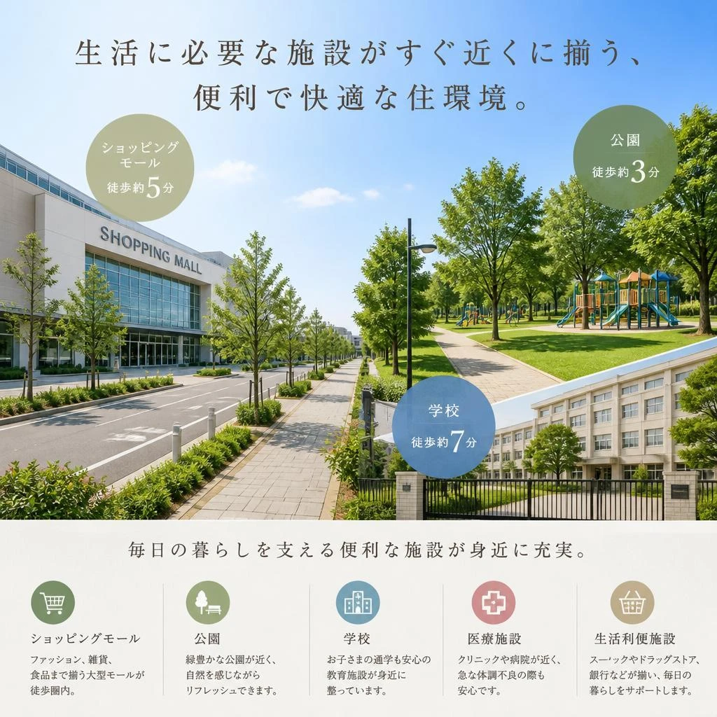 周辺施設の充実