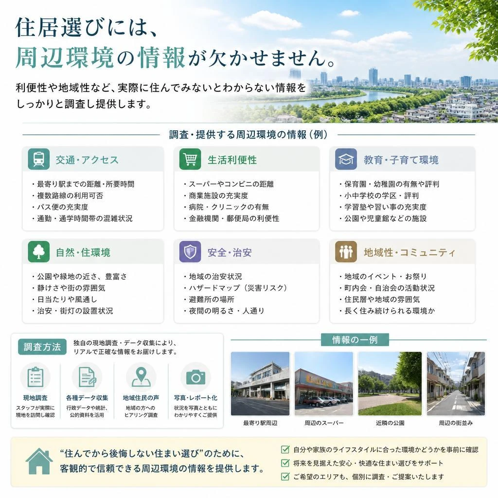 周辺環境の調査