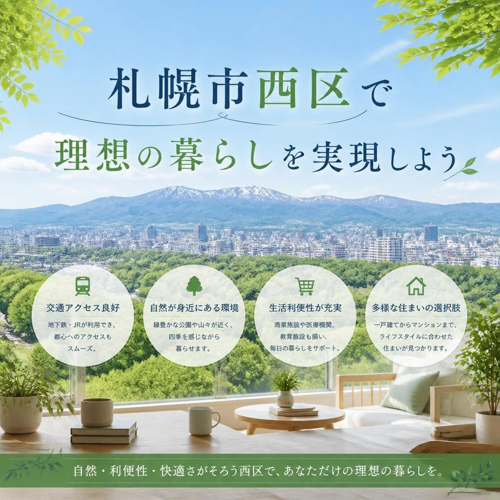 札幌市西区で理想の暮らしを実現しよう
