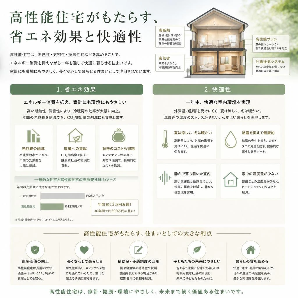 高性能住宅のメリット