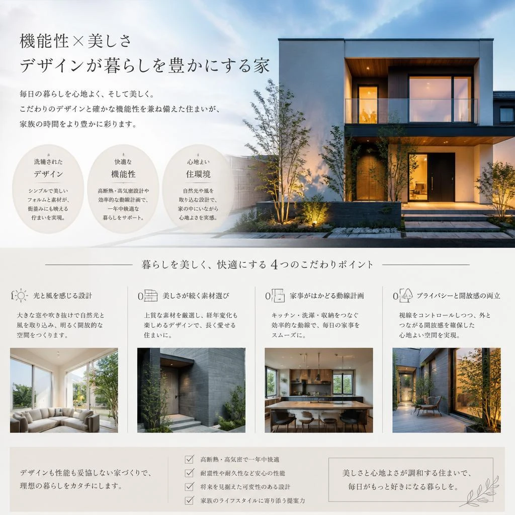 おしゃれなデザインの住まい
