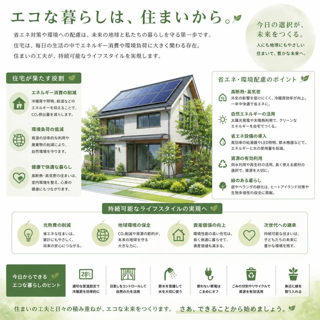 省エネ対策と環境への配慮