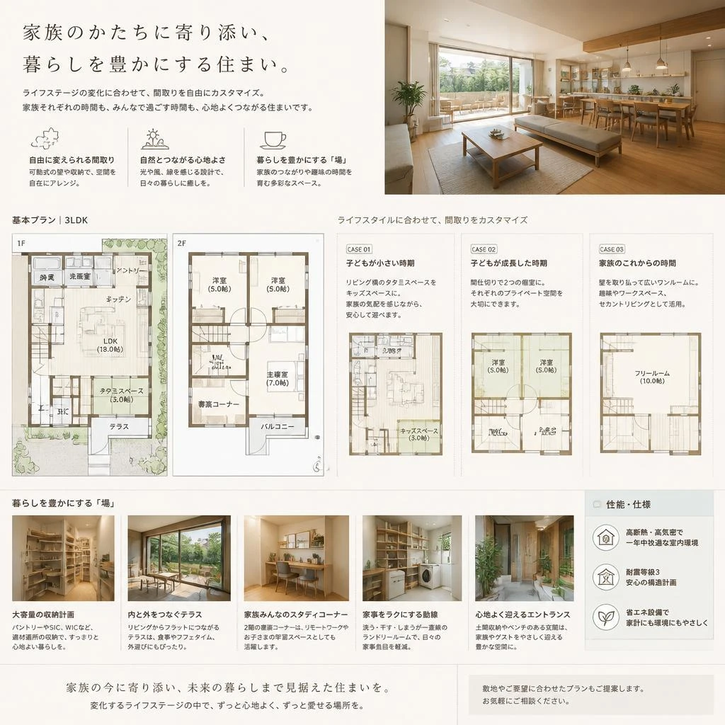 2. あなたのライフスタイルにフィットする設計