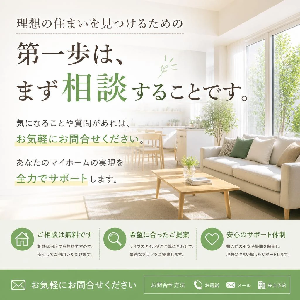 まずは気軽にご相談を！