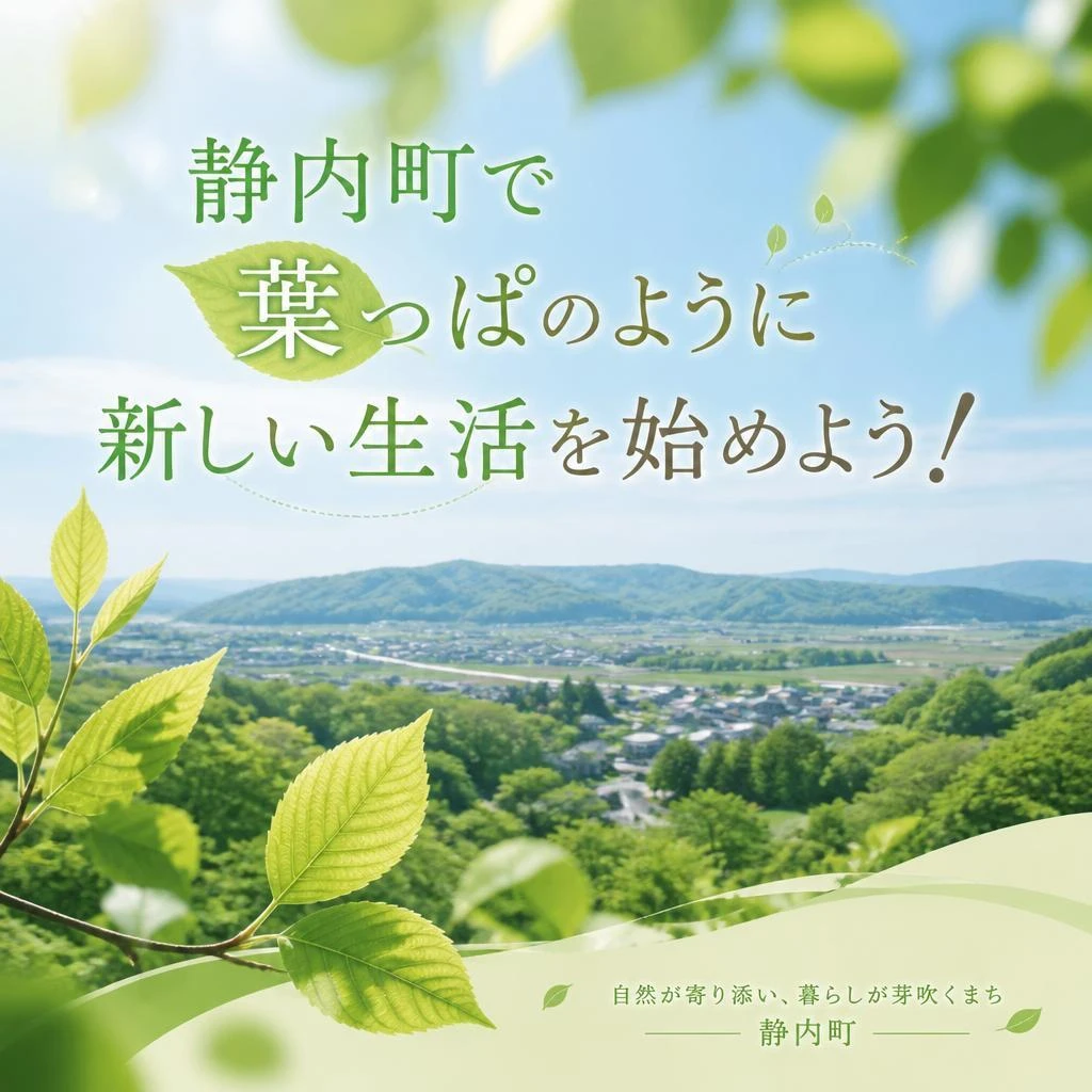 静内町で葉っぱのように新しい生活を始めよう！