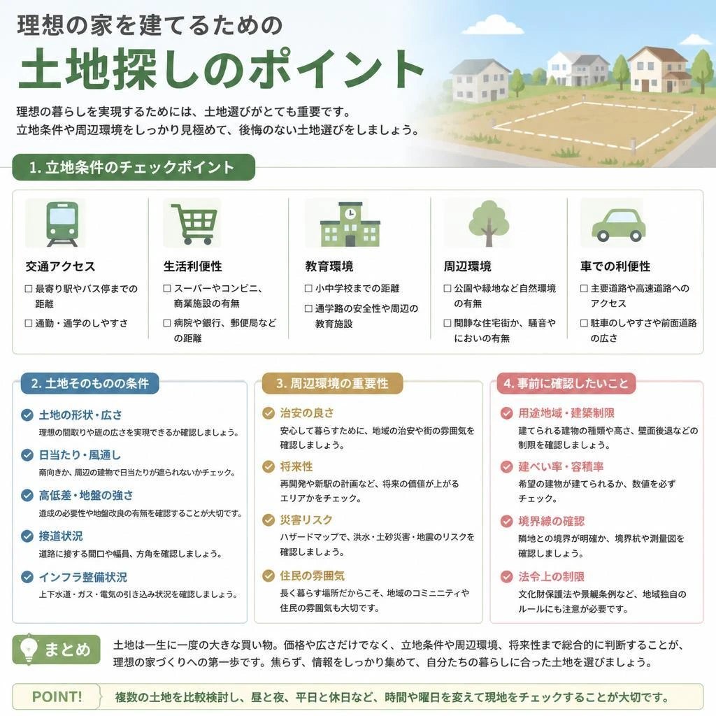 土地探しのポイント