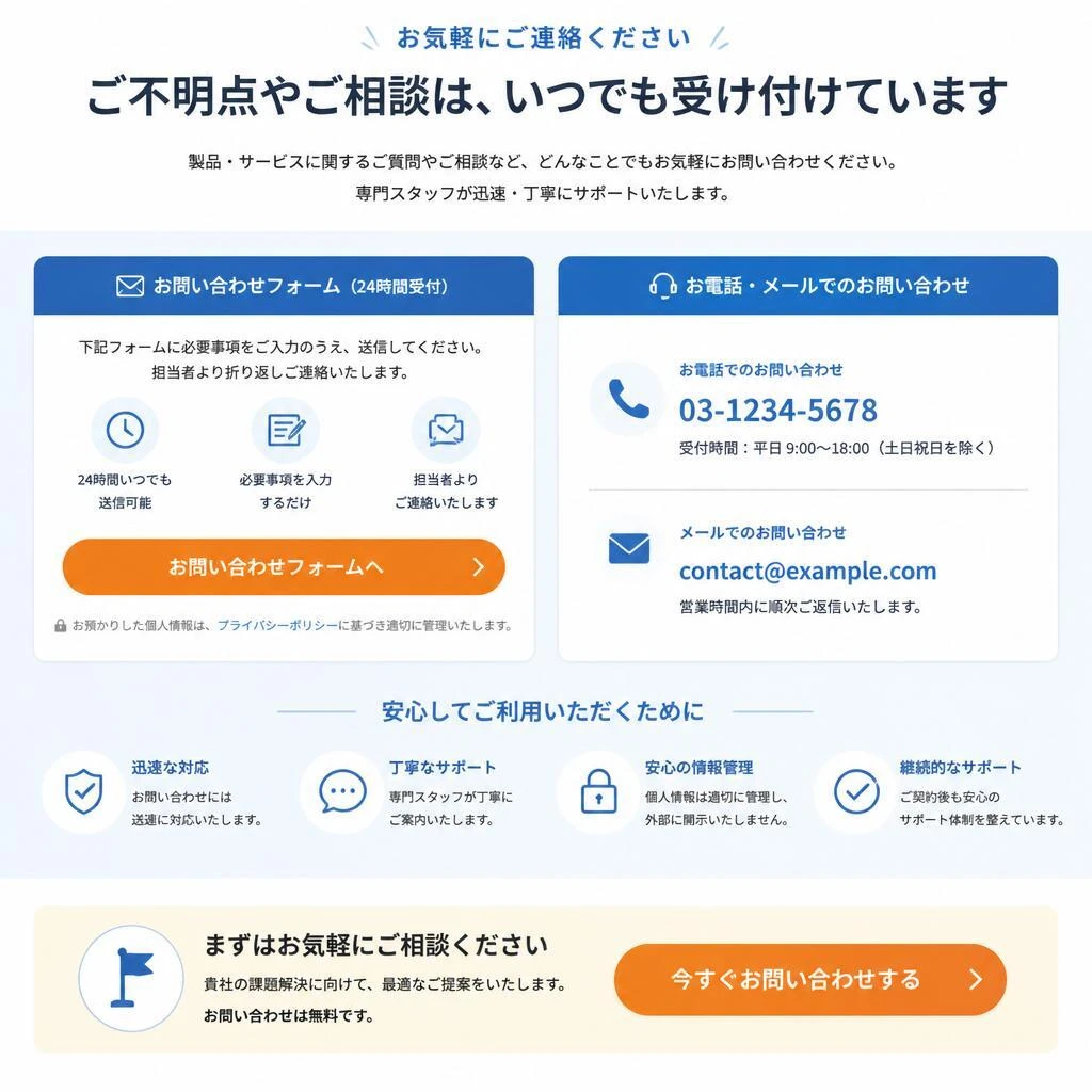 7. お問い合わせ｜あなたの理想の住まいを見つけましょう