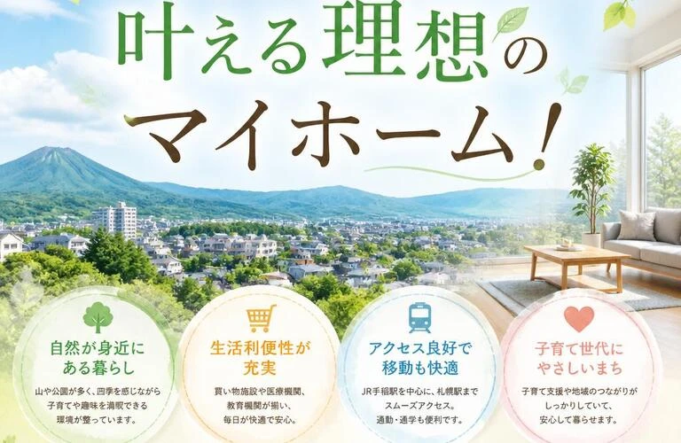 手稲区の魅力で叶える理想のマイホーム！
