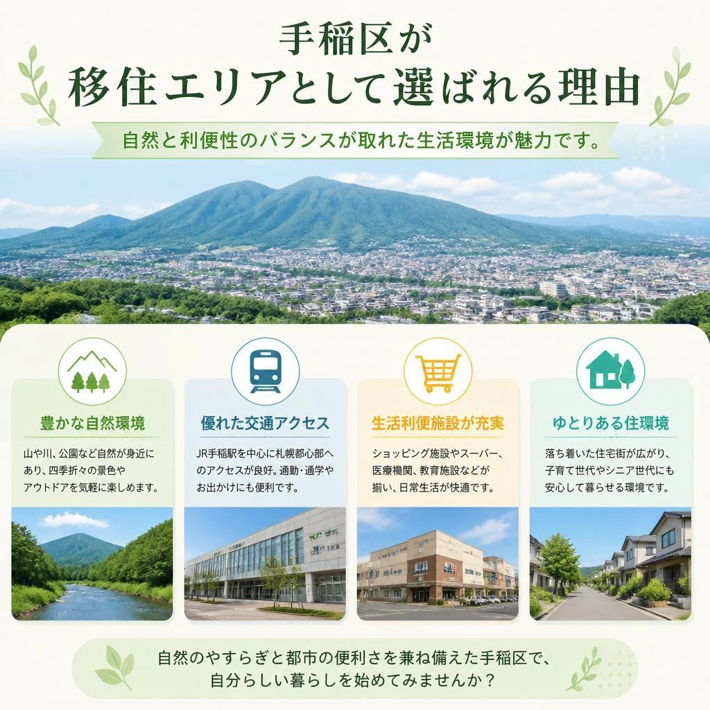 移住エリアとしての手稲区