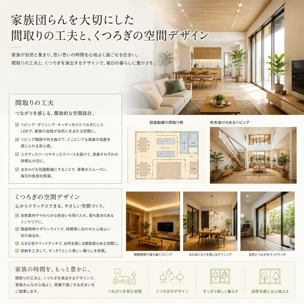 家族が笑顔になる住まい