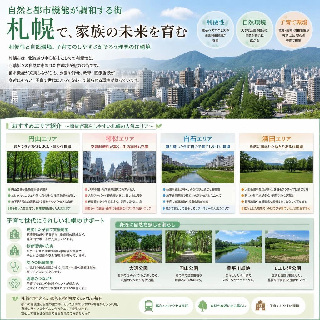 札幌市内の魅力