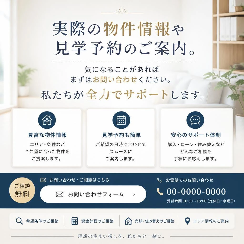 まずはお気軽にご相談を！