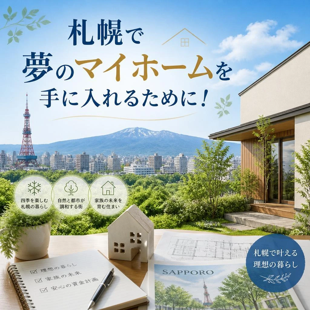 札幌で夢のマイホームを手に入れるために！