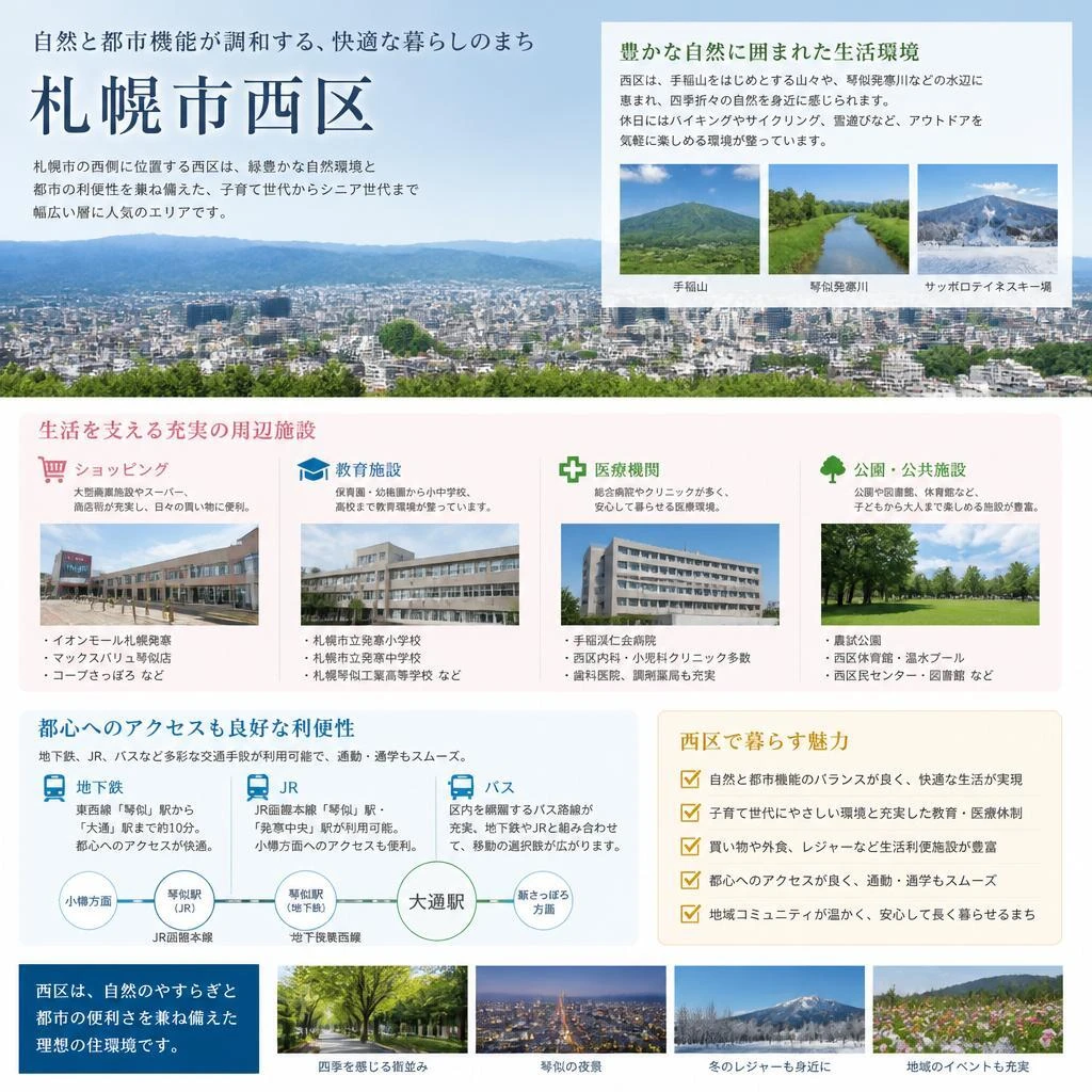 札幌市西区の魅力