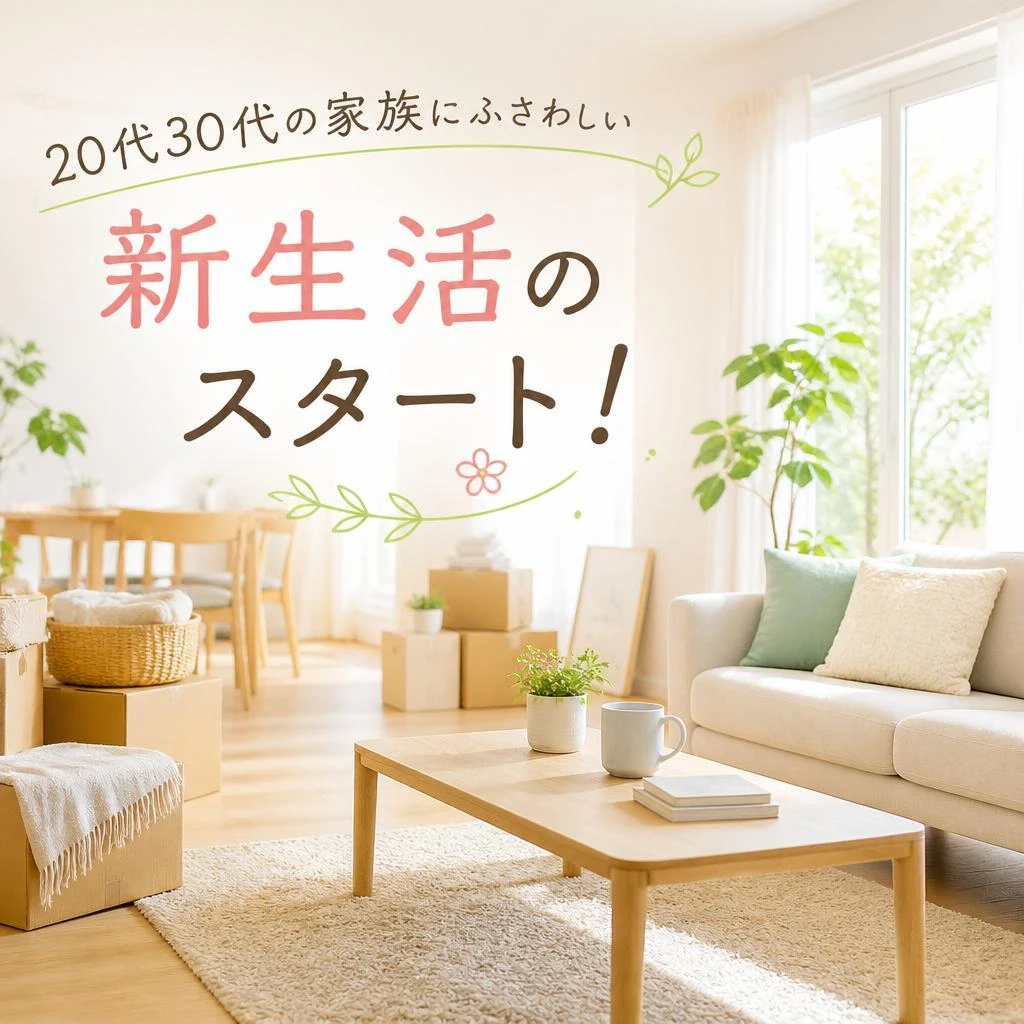 20代30代の家族にふさわしい新生活のスタート！