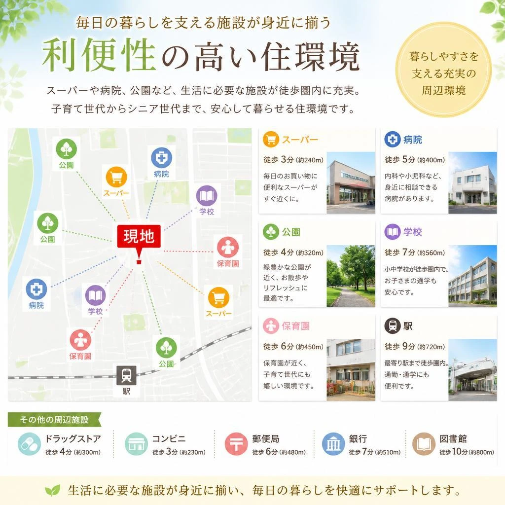 周辺施設の利便性
