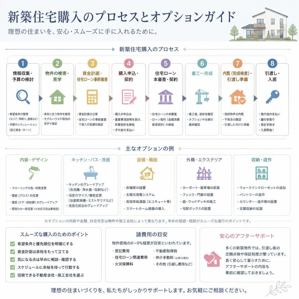 新築住宅購入の流れ