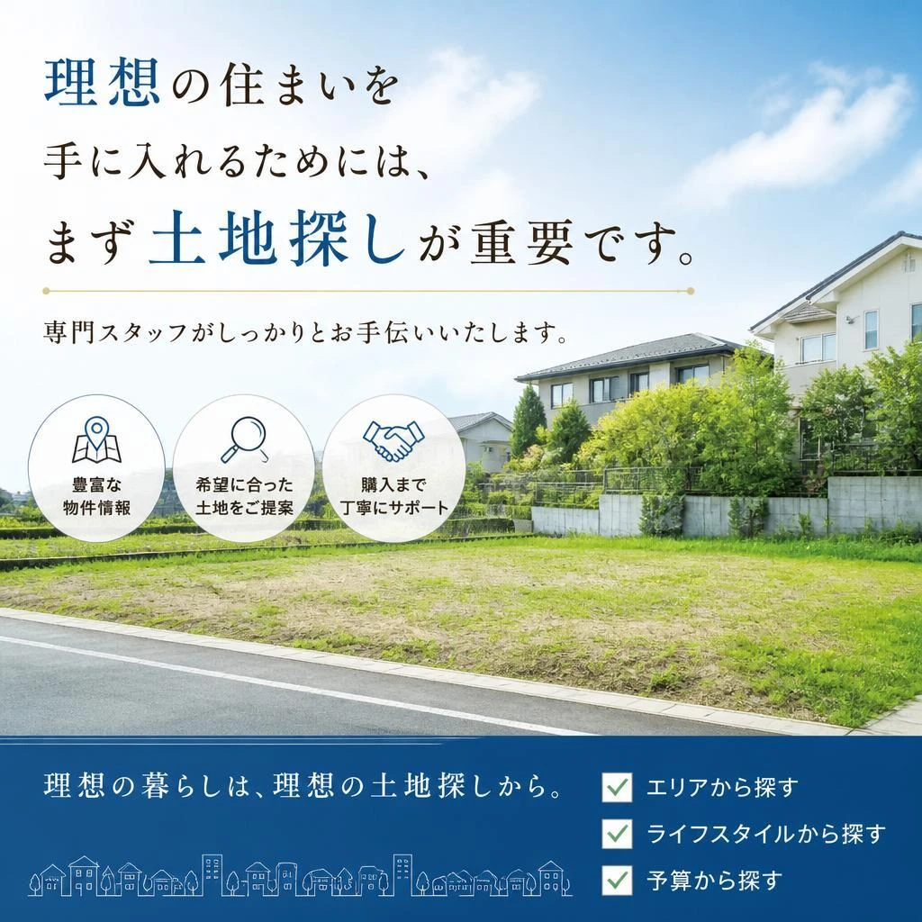 土地探しから始まる新生活
