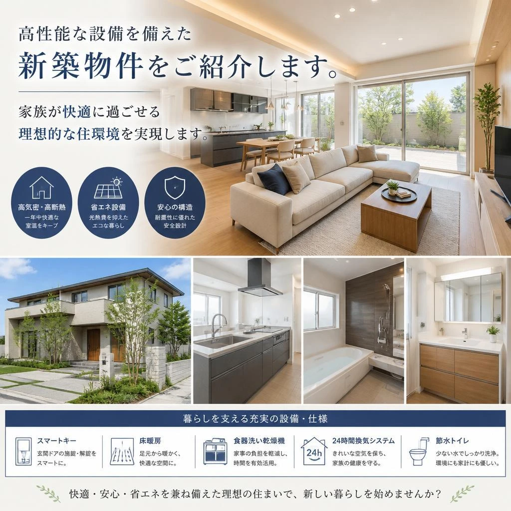 快適な新築物件のご提案