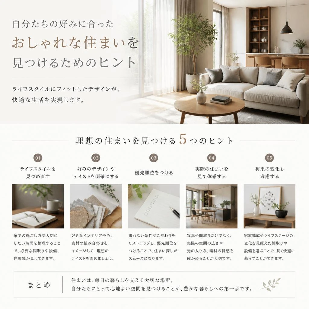 おしゃれなデザインの選び方