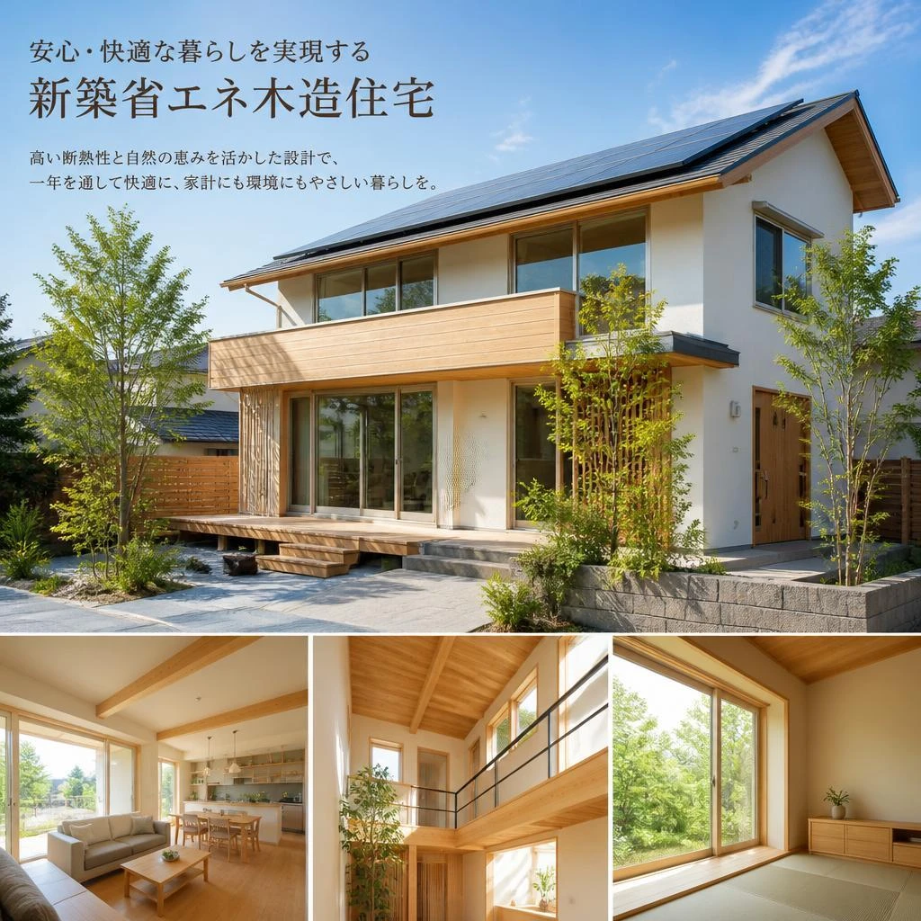 安心・快適な暮らしを実現する新築省エネ木造住宅