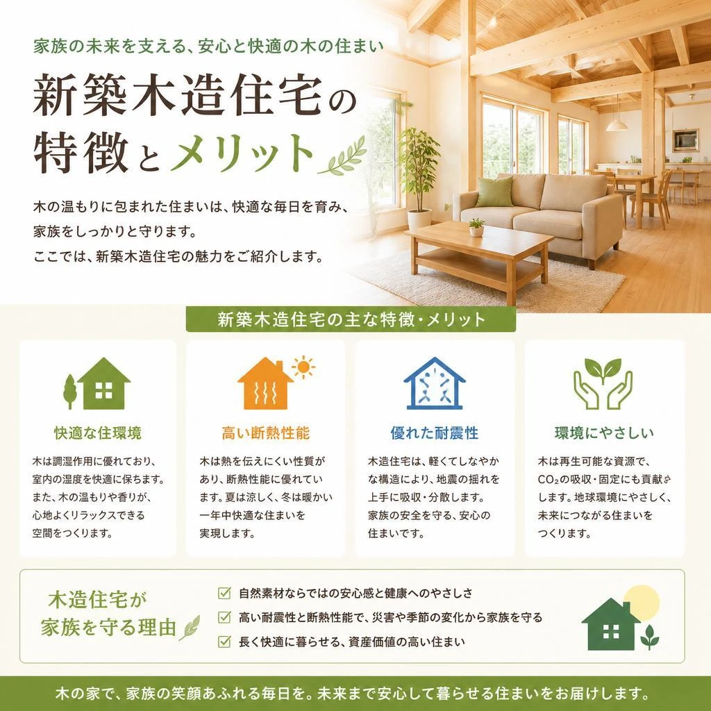 新築木造住宅のメリット